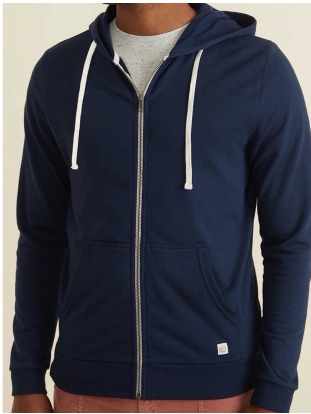 MARINE LAYER Men’s Afternoon Full Zip Hoodie In Navy Blue Size Small NWOT $108
